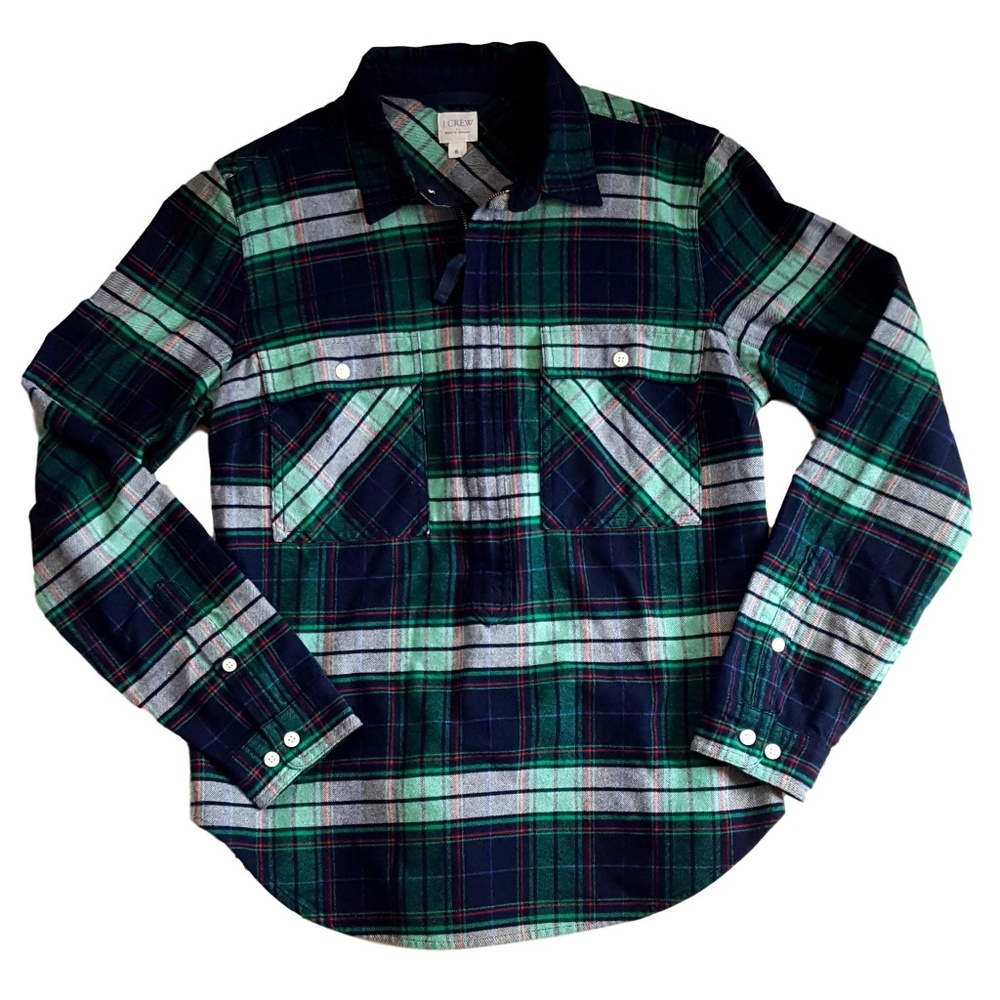 J. Crew Buffalo Plaid Check Shirt Jacket